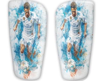Personalized Ronaldo Soccer Art Shinpad Sports Decor Gift