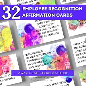 Cartes de remerciement pour les employés Cartes de remerciement pour l'équipe Étiquettes de remerciement pour les enseignants Cadeau pour un employé Carte de remerciement pour le personnel