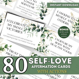 Affirmation Cards Printable Positive Quote Flash Cards For Women Self Love Personal Growth Empowerment Affirmation Deck Motivational Cards