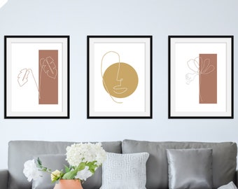 Abstract Line Art - Home Print, Home Decor, Art, Wall Art, Wall Decor, Wall Print, New Home Print, Gift, Bedroom, Living Room