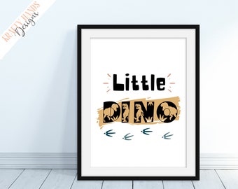 Little Dino, Dinosaur, Nursery Print, Nursery Decor, Wall Art, Wall Prints, Kids Room, Play Room, Kids Art, Dino, Dinosaurs, Poster, Roar