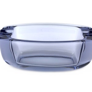 Sklo Union Ashtray Violet Glass por Frantisek Peceny Rufolfova Hut Glass Art Glass Czech Boho Glass 1960s
