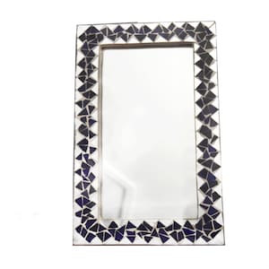 Moroccan Mosaic Mirror, Handmade Mirror, Glass Mosaics Mirror, Decorative Mirror, Handcrafted Mirror, Handmade Wall Decor, Moroccan Handmade