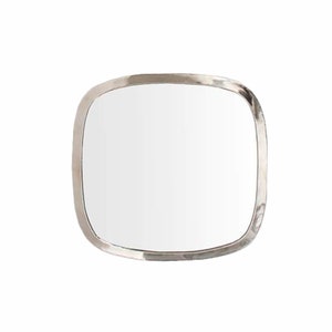 Silver Mirror, Square Mirror, Handmade