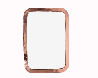 Copper on sale framed mirror