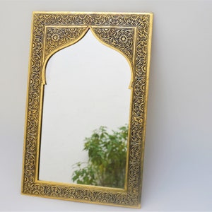 Moroccan Mirror, Brass wall mirror