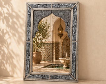 Moroccan Mirror, Wall Mirrors, Mirror Wall Decor, Wall Mirror Large, Arch Mirror