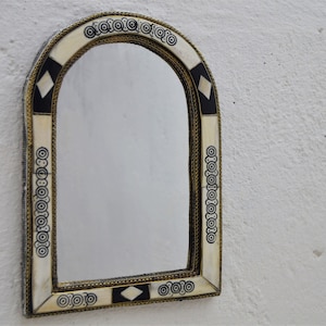 Moroccan Mirror, Wall Decorative Mirror, Mosaic Mirror, Bone Inlay Mirror