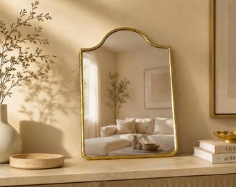 Asymmetrical Mirror, Irregular shaped Mirror, Aesthetic Mirror- Handmade