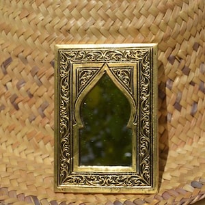 Custom Mini Mirrors, Golden wall mirror, Small Mirrors For Wall Decor, Small Wall Mirror, Small Decorative Mirror, Small Brass Mirror