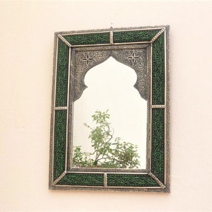 Green Mirror, Moroccan Decor, Rectangle Mirror, Blue Mirror, White Mirror, Brown Mirror