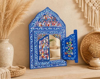 Hand Painted Mirror. Handmade