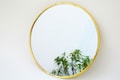 Small Circle Mirror Gold, circle mirror for wall, Circle Mirror Decor, Handmade