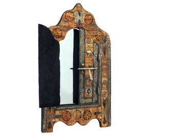 Moroccan Mirror,Wood Art Frame , Decorative Mirror,Wood Mirror,mirror wall Decor,Wood mirror, Boho Mirror,wall mirror