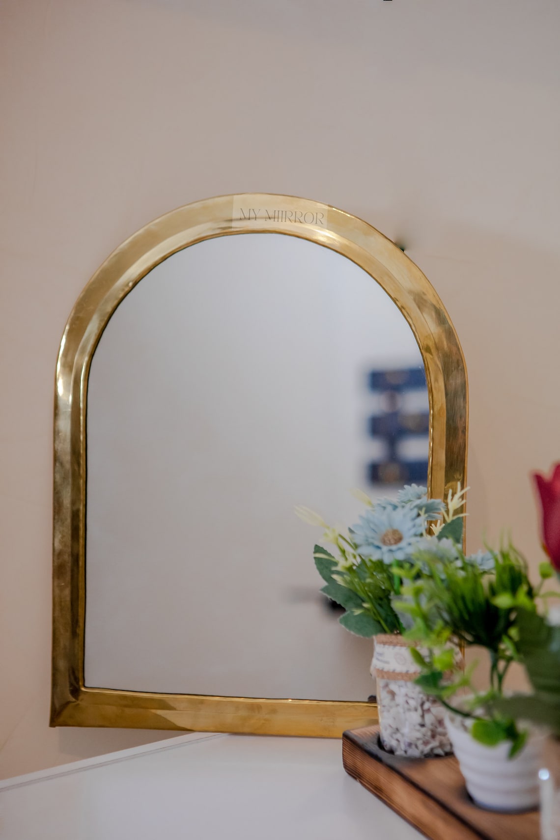 Gold Arch Mirror Handmade Golden Mirror Luxury Mirror Boho Etsy
