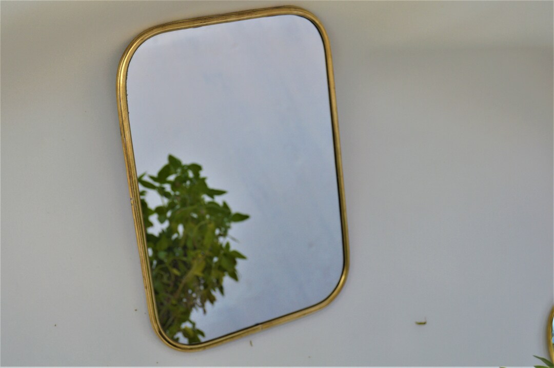 Brass Wall Mirror - Etsy