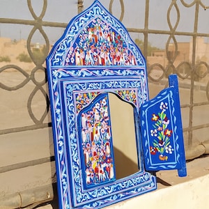 Hand Painted Mirror. Handmade