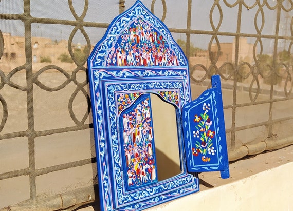 Hand Painted Mirror. Handmade
