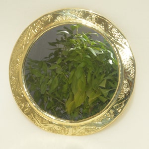 Round Mirror Wall Decor, Gold Circle Mirror, Small Wall Mirror