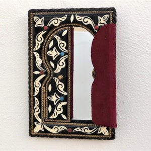 Espejo decorativo pequeño, espejo de pared pequeño, espejo arqueado