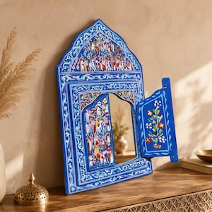Hand Painted Mirror. Handmade image 5