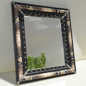 Framed Mirror,  Rustic Mirror, Bathroom Vanity Mirror, Farmhouse Style Mirror, Large Mirror, Moroccan Mirror, wooden frame mirror