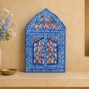 Hand Painted Mirror. Handmade image 3