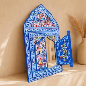 Hand Painted Mirror. Handmade image 6