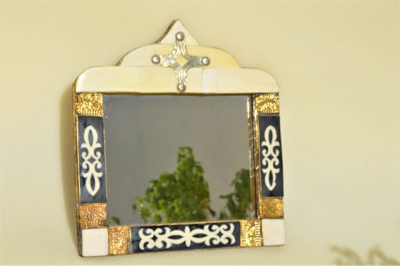 Specchio da Bagno Rettangolare Specchio da Parete con Cornice in Metallo  Nero Specchio Decorativo per Accento