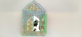 Hand Painted Marrakech Artisan Mirror with Doors - One of Kind Boho Wall Decor, Colorful Unique Gift