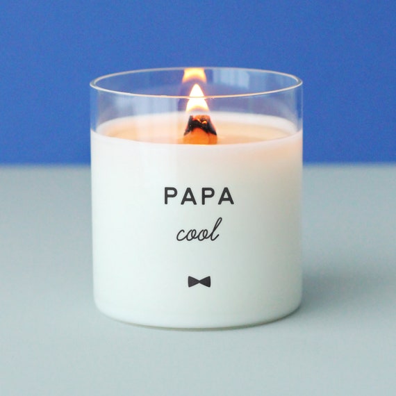 Bougie Personnalisee Papa Cool Cadeau Papa Fete Etsy