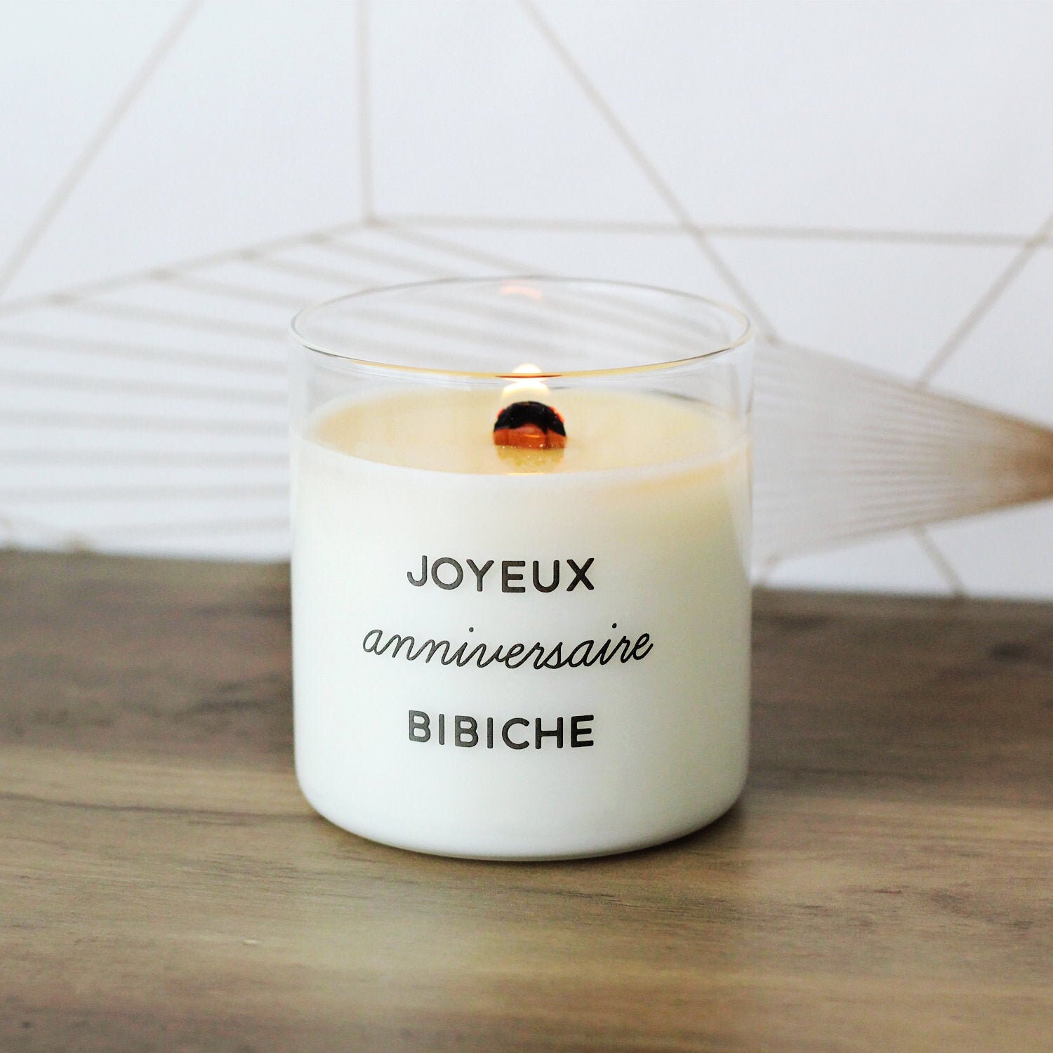 Personalisierte Kerze Happy Birthday Bibiche Etsy