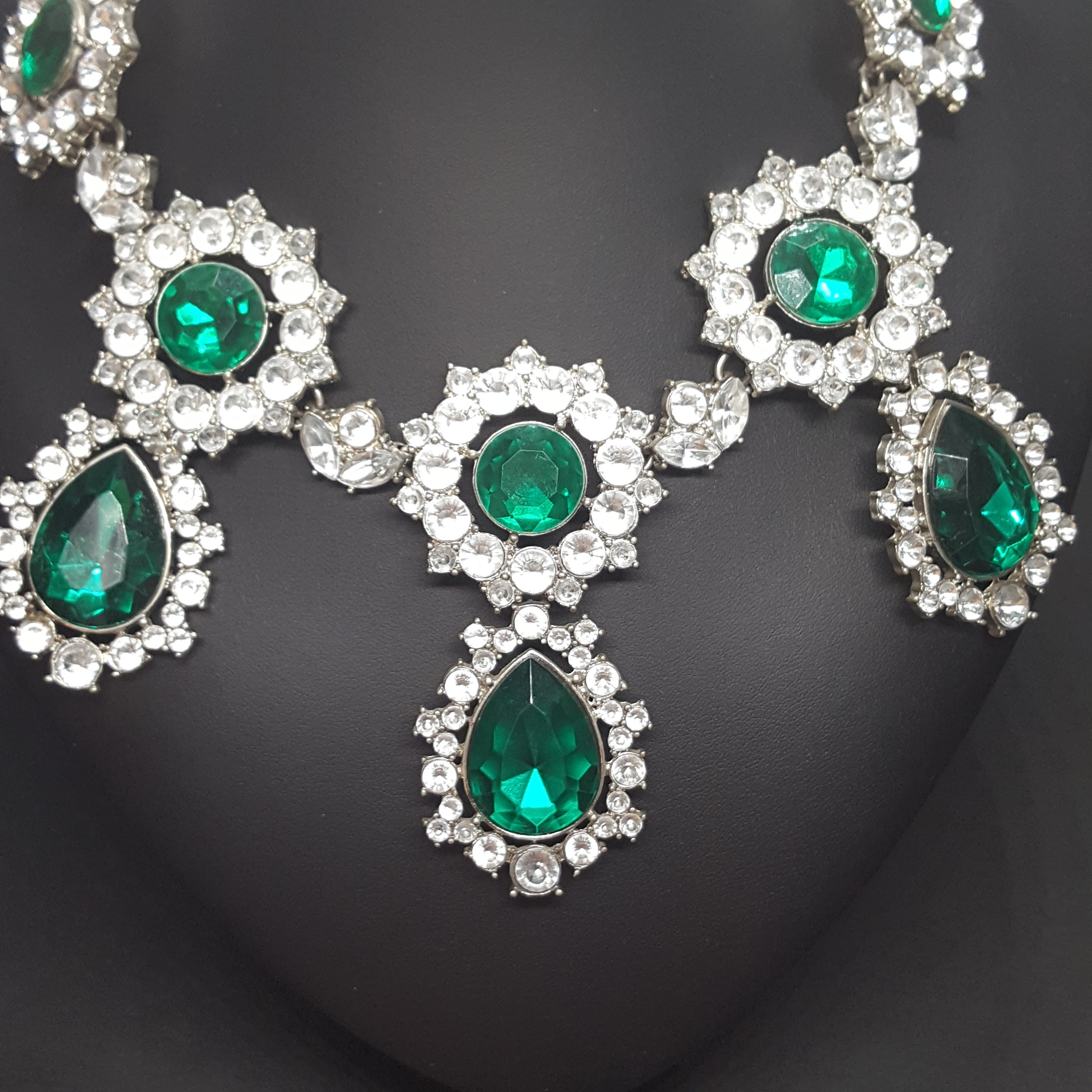 Emerald Necklace Grace Kelly of Monaco Necklace Glamour - Etsy