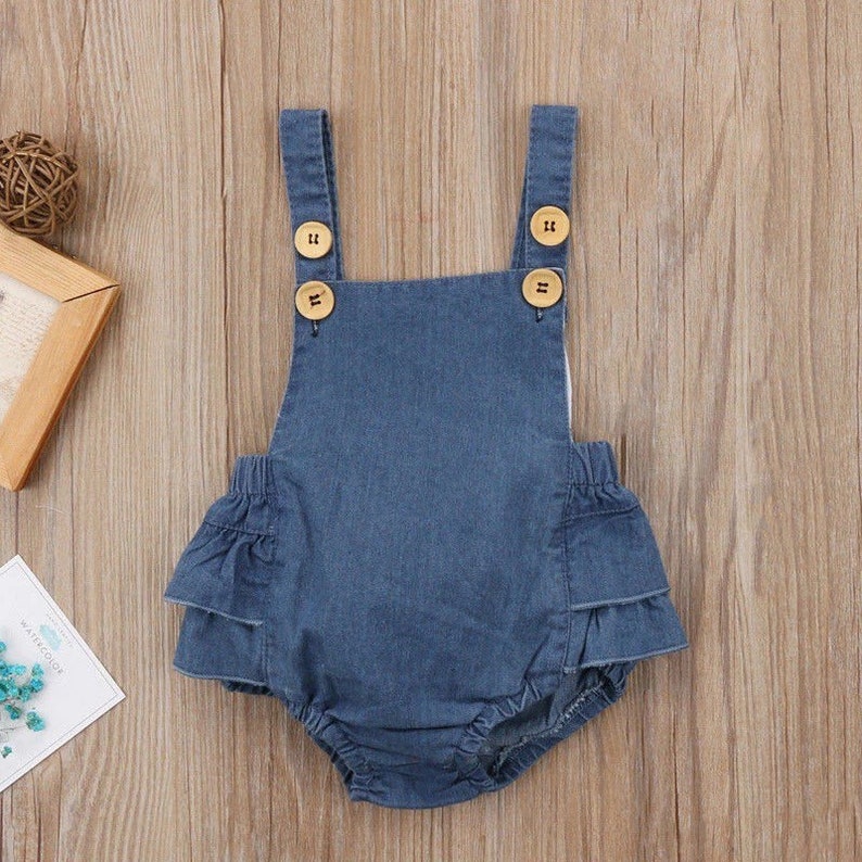 baby girl jeans romper