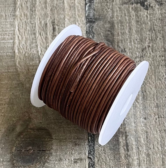 leather cord Leather strap round 1 mm