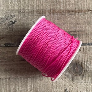 5 m Nylonband, Macraméband 0,8 mm Pink (2)