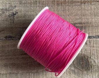 5 m Nylonband, Macraméband 0,8 mm Pink (2)