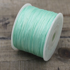 5 m Nylonband, Macraméband 1 mm Mint