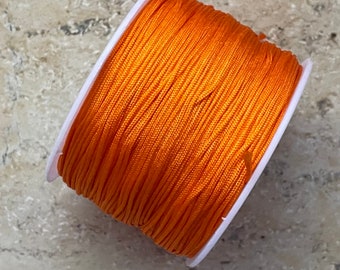 5 m Nylonband, Macraméband 1,0 mm orange
