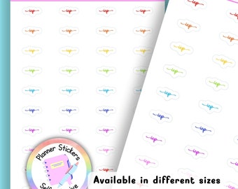 Rainbow IEP Planner Stickers UK | Student | Teacher | Nurse | One Sticker Sheet