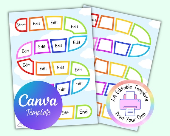 Board Game Templates, Make Your Own Classroom Game