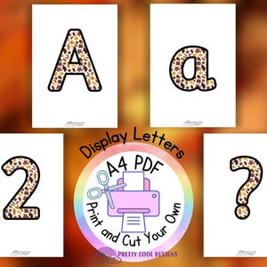 Herbstlaub Pinnwand Buchstaben: Druckbare Klassenzimmer Dekoration (PDF)