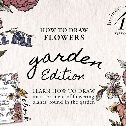 How to Draw Flowers 40 Step by Step Easy Drawing Tutorials. Etsy UK