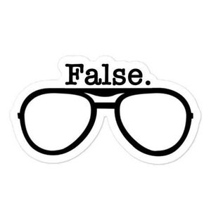 False Dwight Sticker / The Office Stickers / Dwight Schrute Sticker / Bubble Stickers The Office / False Sticker / Michael Scott Sticker