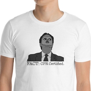 Dwight Schrute certifié RCR T-shirt The Office / The Office Fan Merch / T-shirt Dwight Schrute / The Office Shirt / Dwight Fact Quotes