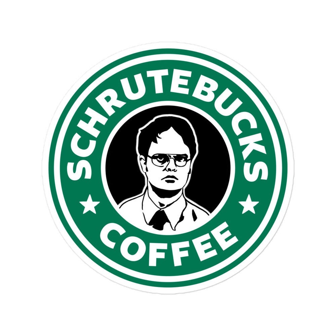 Schrute Bucks Coffee Sticker / the Office Stickers / Dwight Schrute