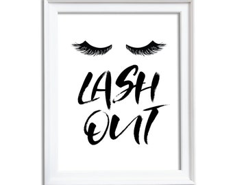 Eyelashes Art Fashion Poster Extra Large Printable Wall Art - Etsy
