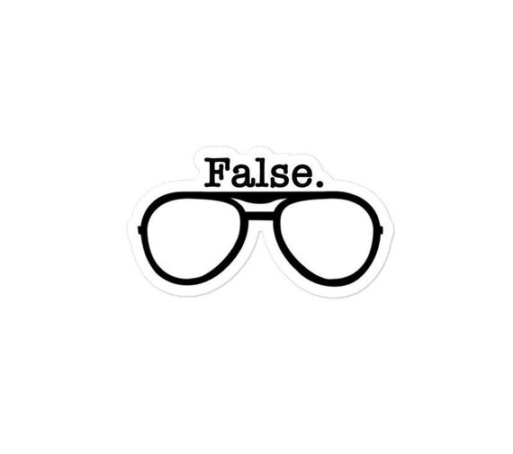 Dwight Schrute “False” Vinyl Sticker - Official The Office