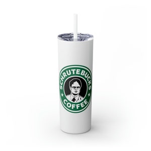 Shrutebucks Tumbler / Starbucks Tumbler / The Office Tumbler / Dwight Schrute Drinkware / Shrutebucks Cup / Stanley Tumbler Cup / The Office