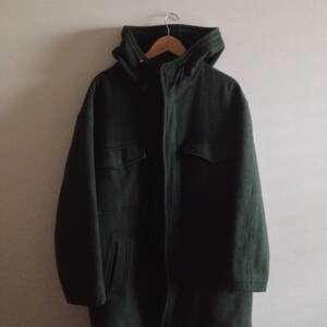Vintage Coat Duffle Coat Jacket Parka Fall Winter Green Etsy